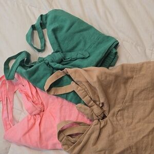 Universal Thread Linen Crop Top x3